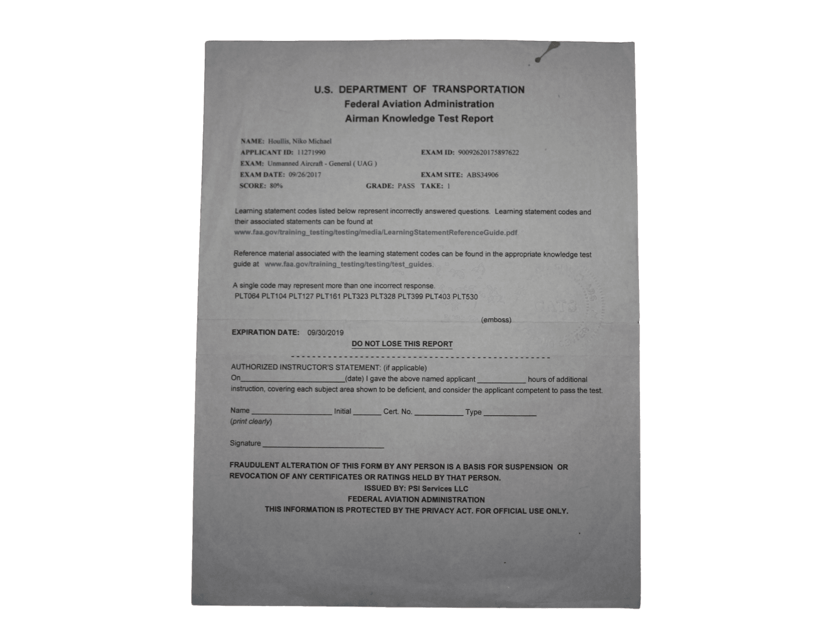 FAA Part 107 — Drone Pilot